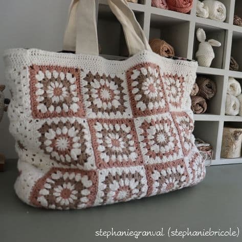 Grand sac carrés granny — StephanieBricole