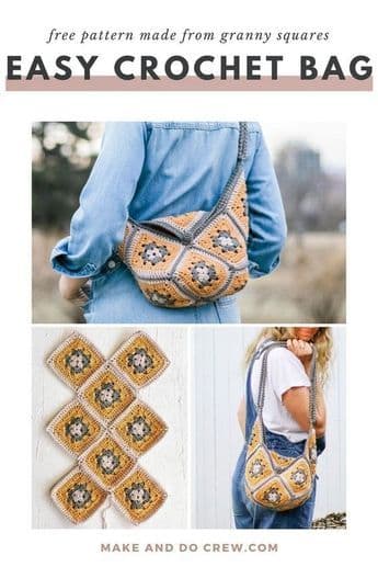 Sac granny square au crochet — Make & Do Crew
